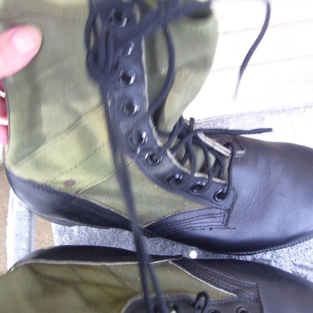 Vintage Ro Search Combat Jungle Boots Hiking Spike Protective Military 10 R USA - Picture 2 of 7